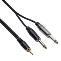 CABLE COMBINADO PLUG 3.5 mm BALANCEADO x 2 PLUG 1/4 MONO | RKYMSJ - Imagen 2