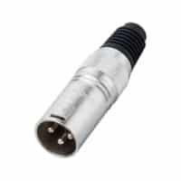 CONECTOR XLR TIPO MACHO ACABADO METÁLICO | XLR3MX