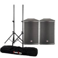 Audio Combo con Cabinas 12" + Par de trípodes - Envío Gratis