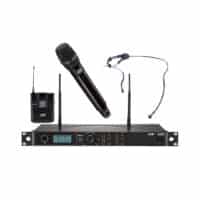 Micrófono inalámbrico dual: Mic de mano y Mic de diadema + Bodypack | RU-901DU