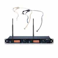 Micrófono inalámbrico de diadema dual | UF-20R + CM214ULIF * 2