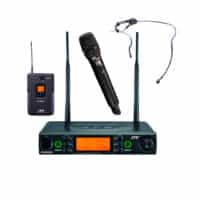 Micrófono inalámbrico dual: Mic de mano + Bodypack + diadema | RU8012DB + CM214 ULIF